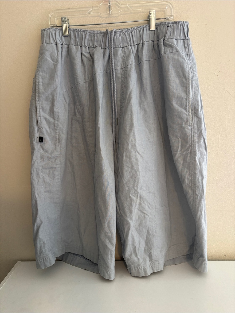 Light Gray Men's Drawstring Casual Shorts